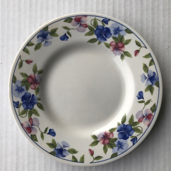 Set Of 4 Sakura Majesticware (Freesia) Saucers/Plates 6.5” - Picture 1 of 6